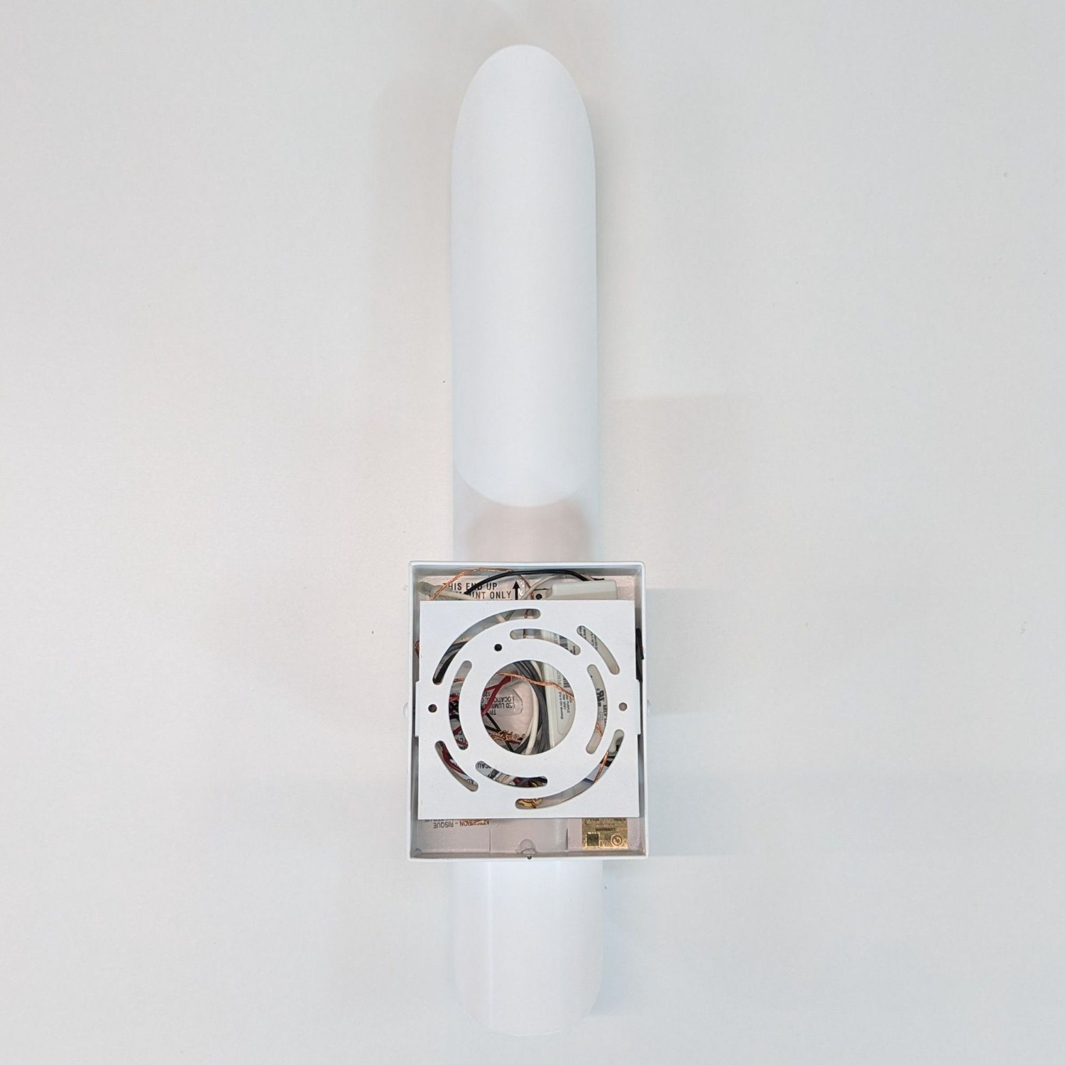 Sleek Modern White LED Wall Sconce Light Fixture	 - image-2