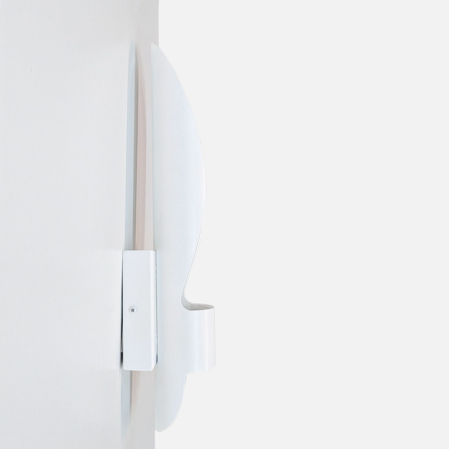 Sleek Modern White LED Wall Sconce Light Fixture	 - image-3