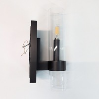 Sleek Modern Wall Sconce with Clear Glass