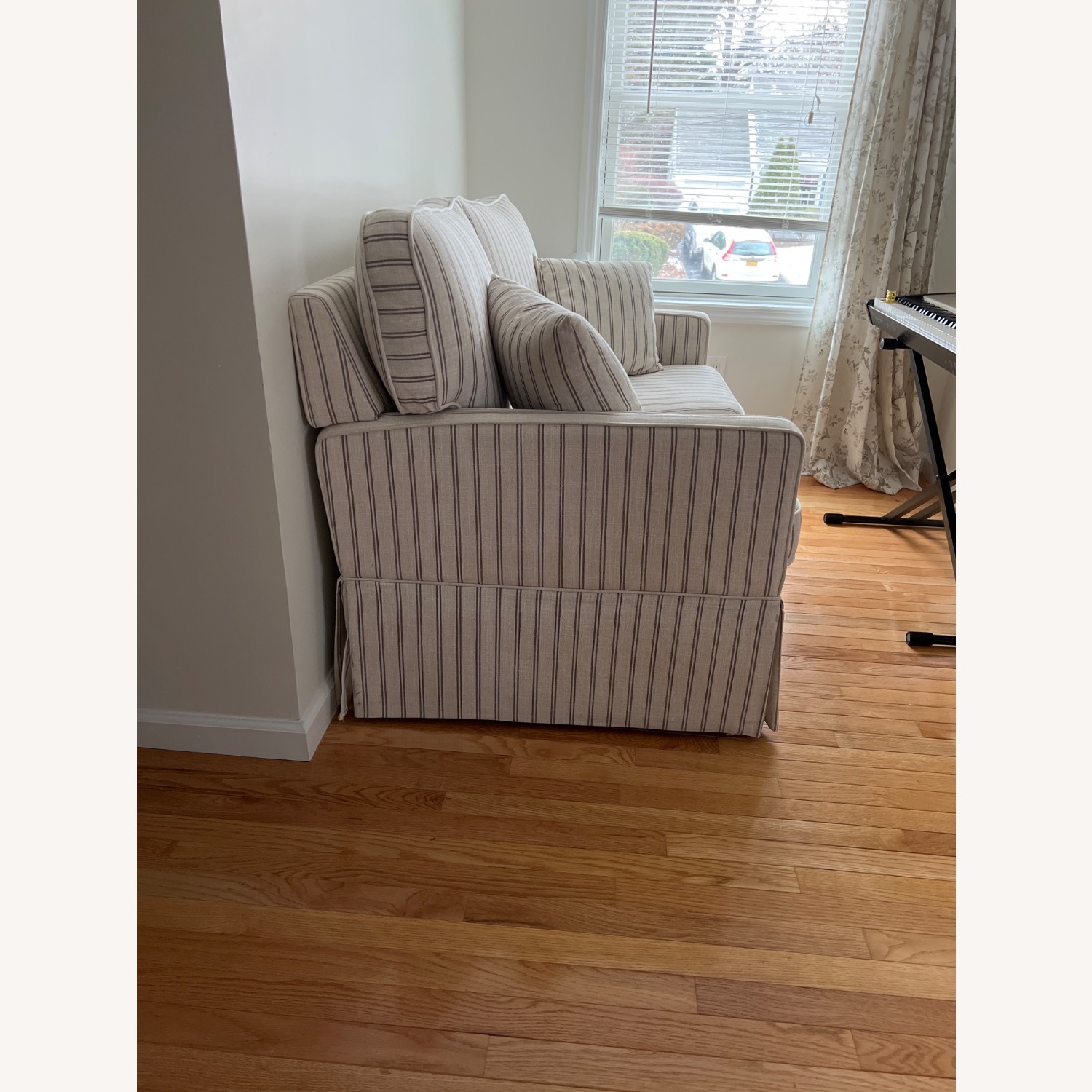 Raymour & Flanigan Ellwood White Fabric 2 Seater Sofa - image-2