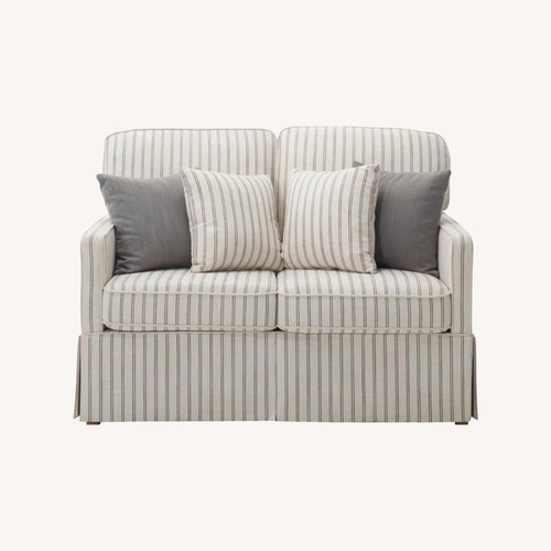 Used Raymour & Flanigan Ellwood White Fabric 2 Seater Sofa for sale on AptDeco