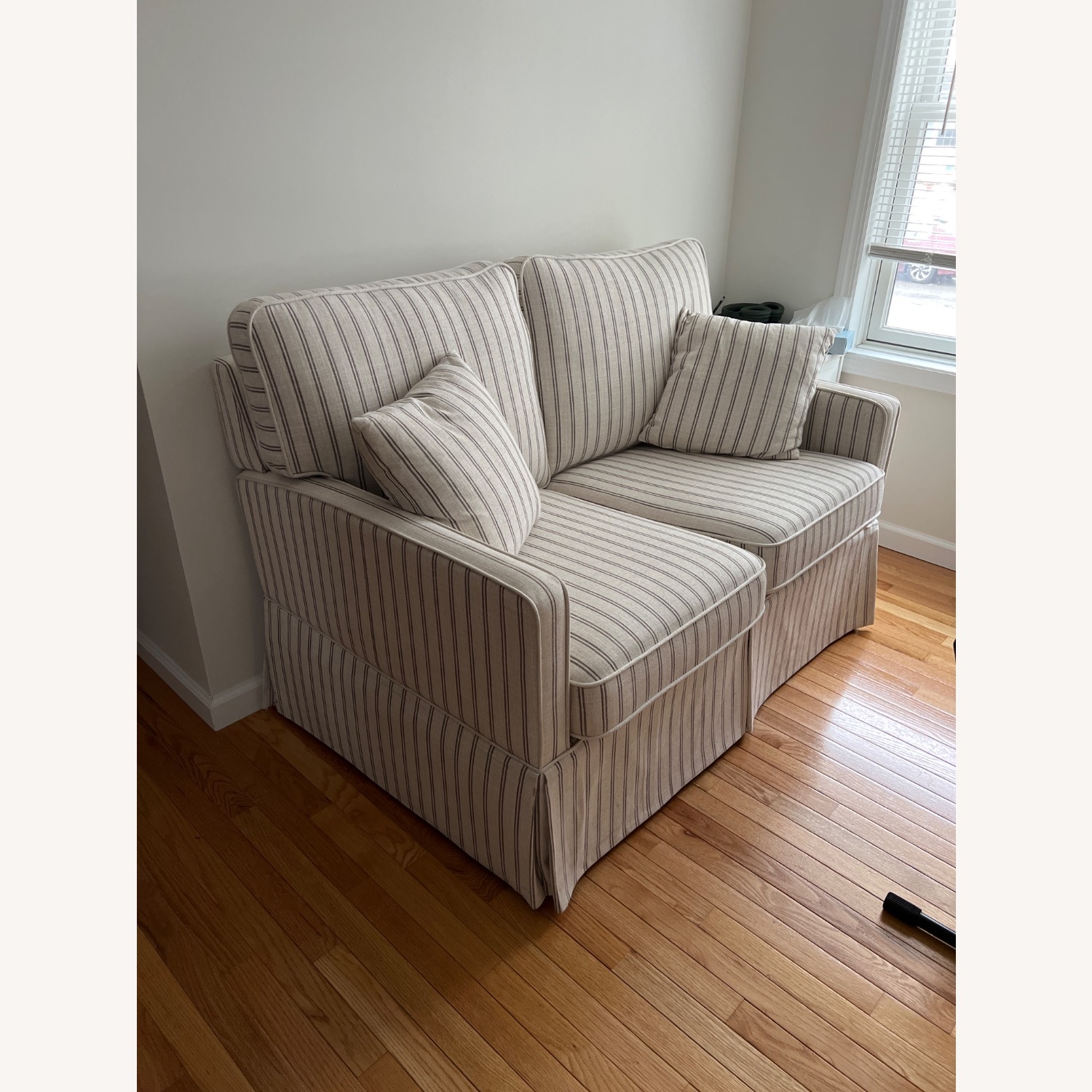 Raymour & Flanigan Ellwood White Fabric 2 Seater Sofa - image-1