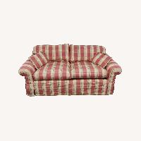 Ethan Allen Red 2 Seater Sofa