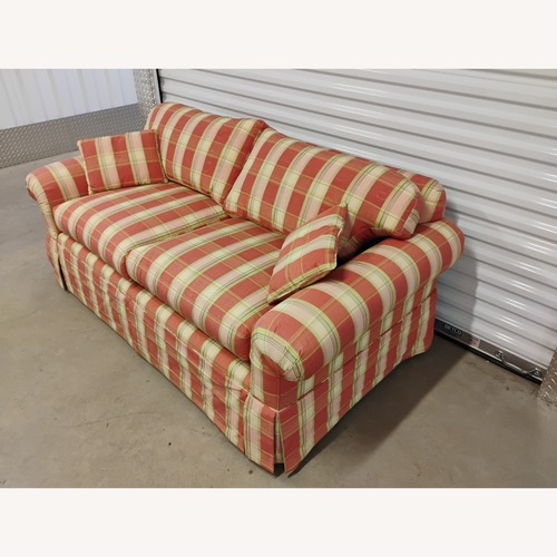 Used Ethan Allen Red 2 Seater Sofa for sale on AptDeco