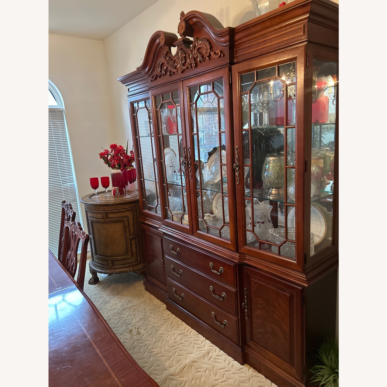 Wood China Cabinet  - image-2