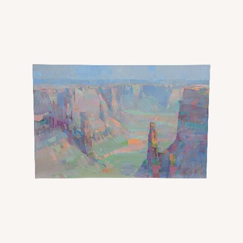 Used Utah Canyon Original Oil on Canvas for sale on AptDeco