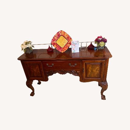 Used Wood Victorian Side Storage Table  for sale on AptDeco