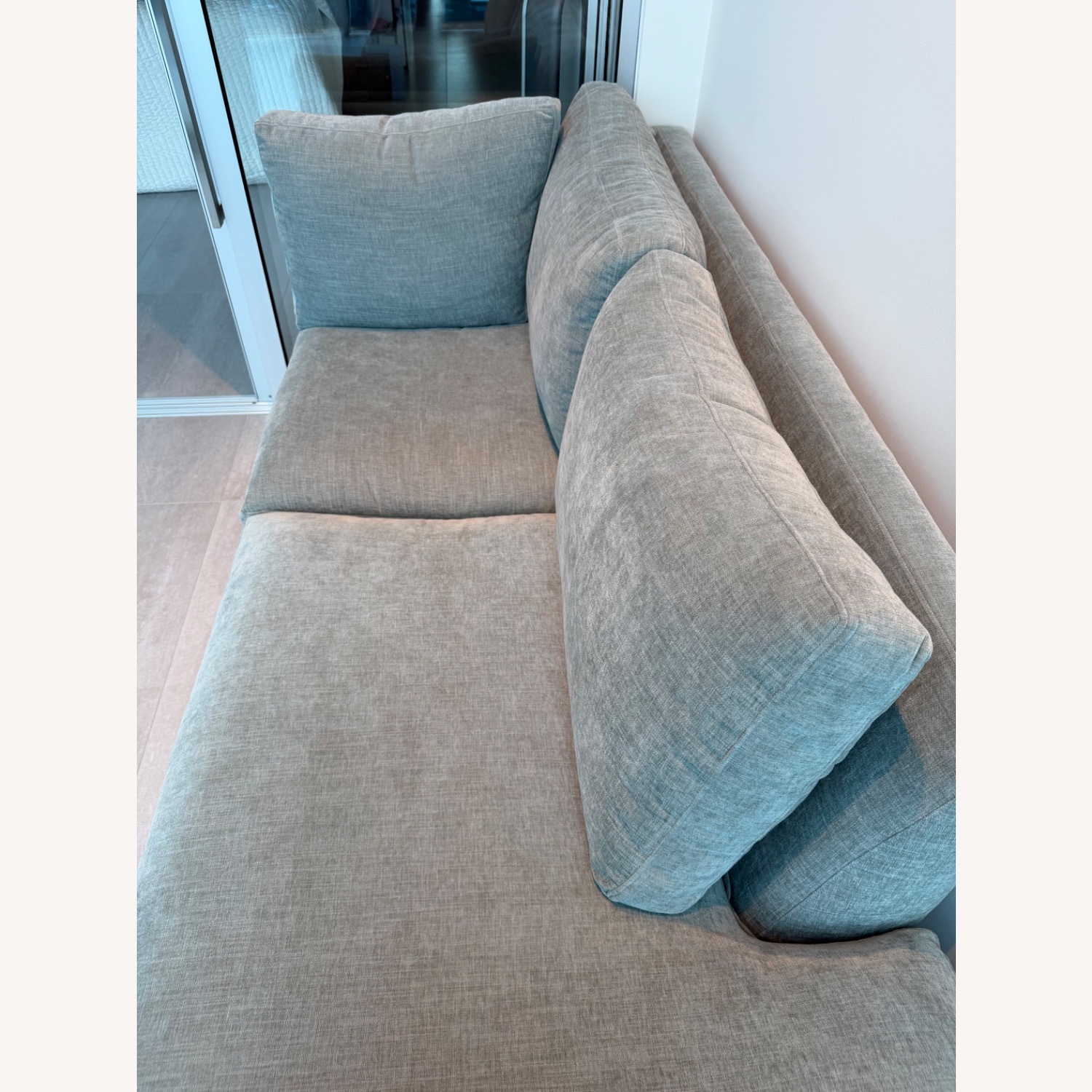 Room & Board Jasper Chaise Lounge in Mori Cloud - image-2