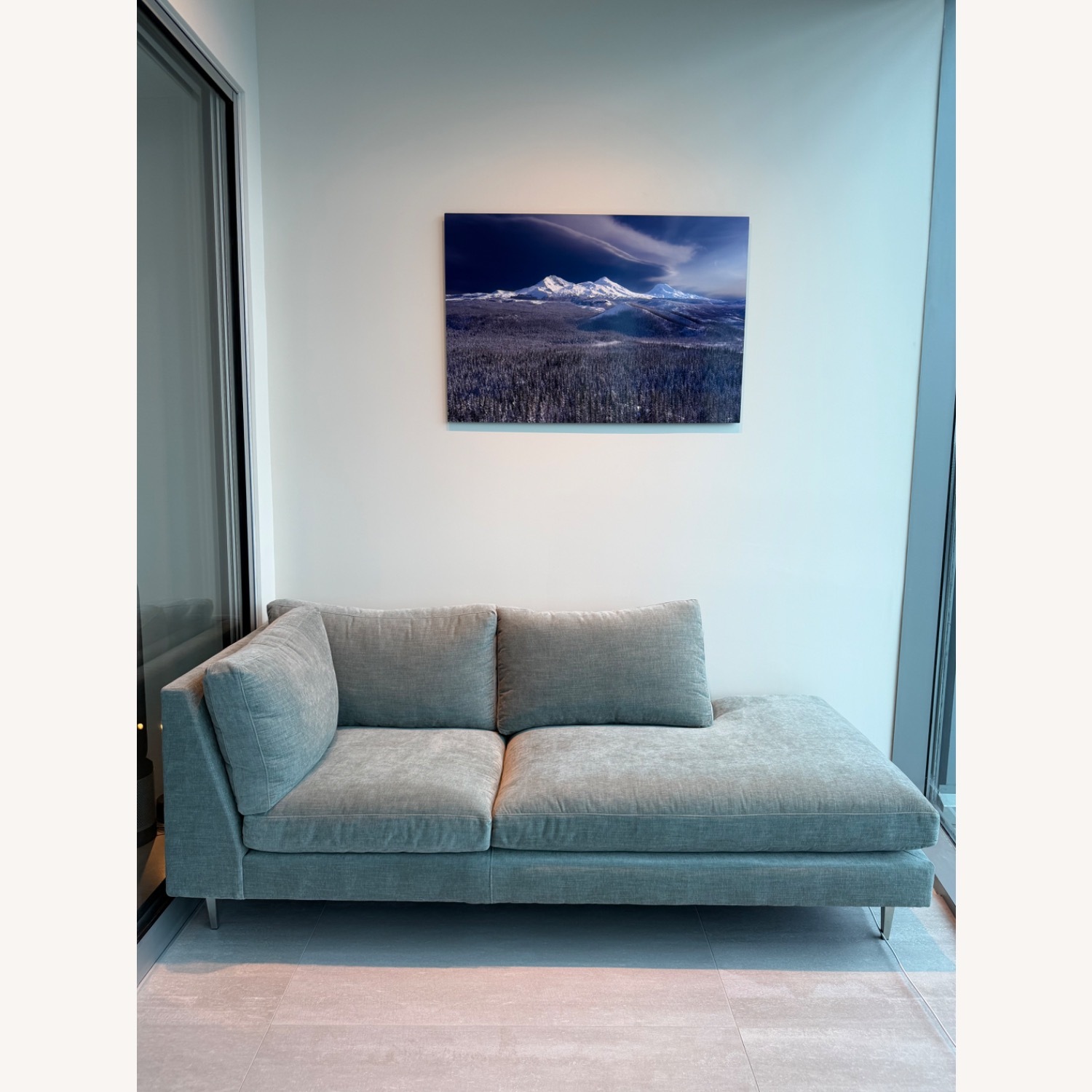 Room & Board Jasper Chaise Lounge in Mori Cloud - image-1