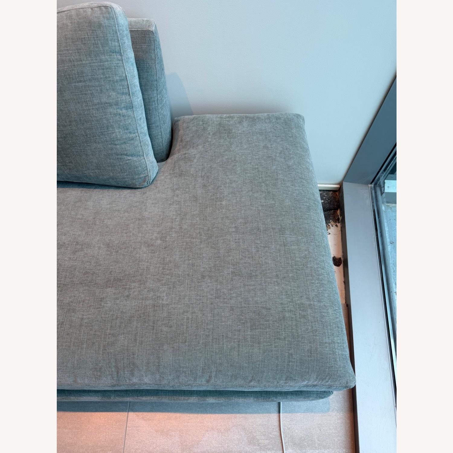 Room & Board Jasper Chaise Lounge in Mori Cloud - image-3