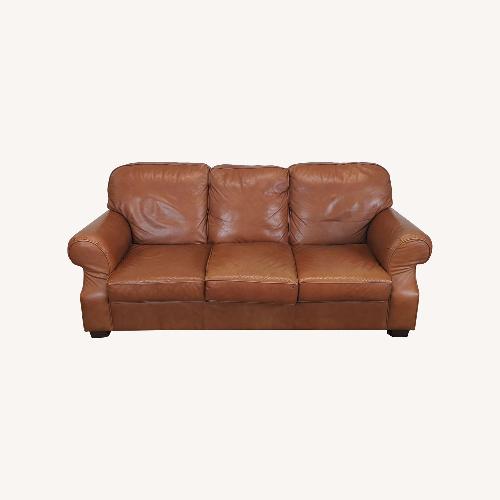 Used Moran Classic 3-Seat Leather Sofa for sale on AptDeco