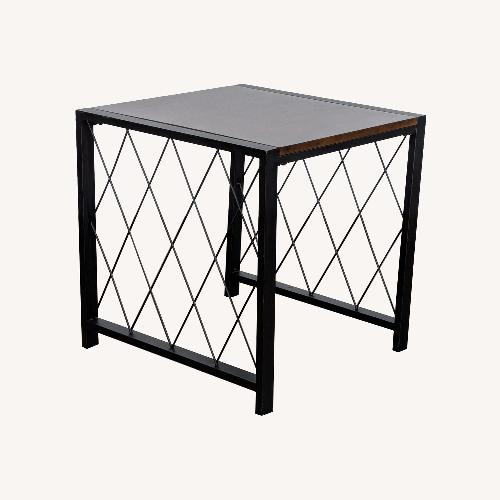 Used Ashley Furniture Metal & Wood End Table for sale on AptDeco