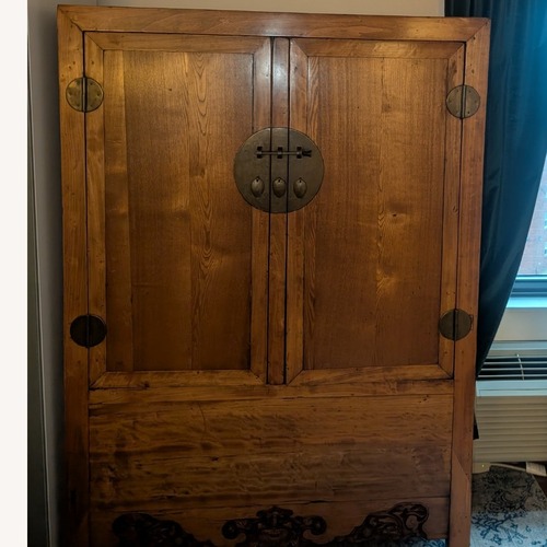 Used Light Brown Armoire for sale on AptDeco