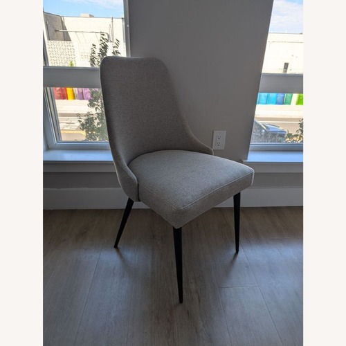 Used Mid-Century Fabric Upholstered Dining Chair for sale on AptDeco