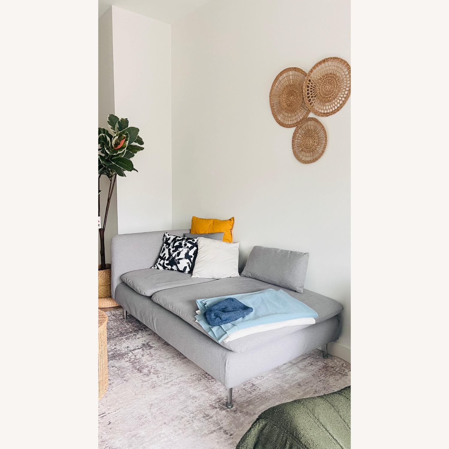 IKEA Light Gray 2 Seater Sofa - image-1