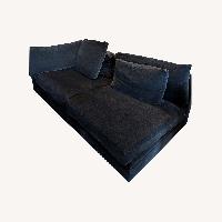 Arhaus Blue Fabric Chaise Lounge