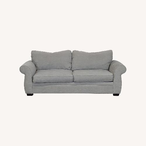 Used Pottery Barn Pearce Transitional Roll Arm Sofa for sale on AptDeco
