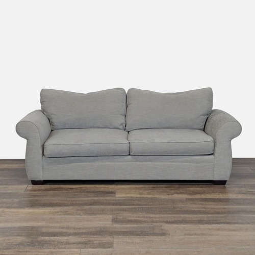 Used Pottery Barn Pearce Transitional Roll Arm Sofa for sale on AptDeco