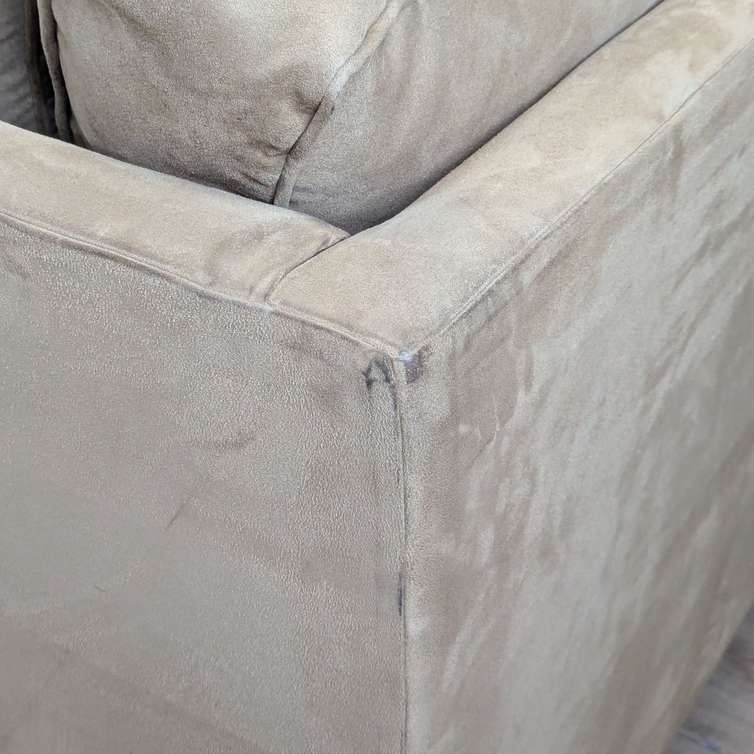 Tan Microfiber L-Shaped Sectional - image-8