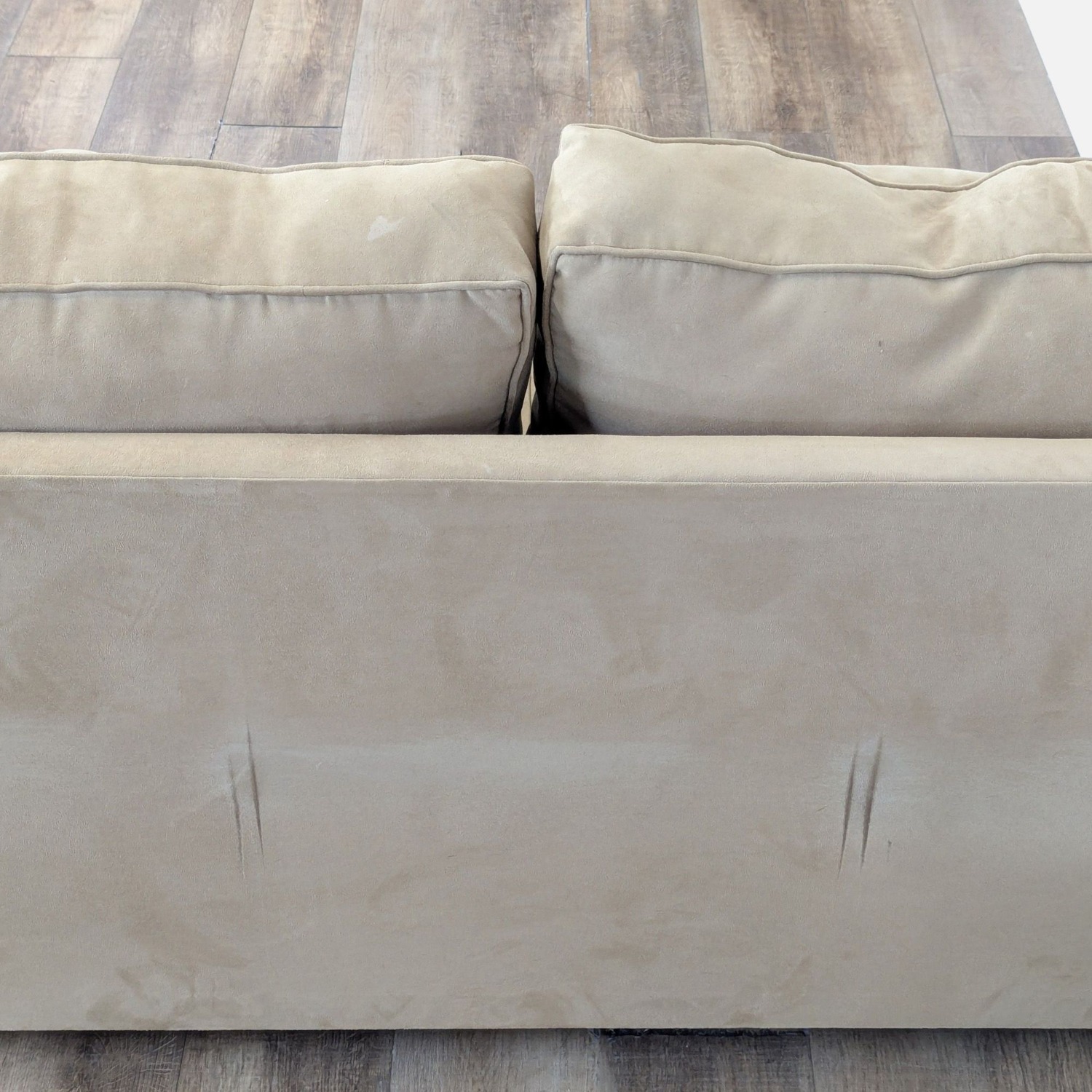 Tan Microfiber L-Shaped Sectional - image-10