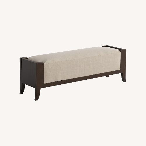 Used Bernhardt Light Gray Fabric Bench for sale on AptDeco