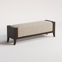 Bernhardt Light Gray Fabric Bench