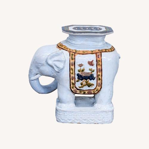 Used Mid-Century White Elephant Chinese Ceramic for sale on AptDeco