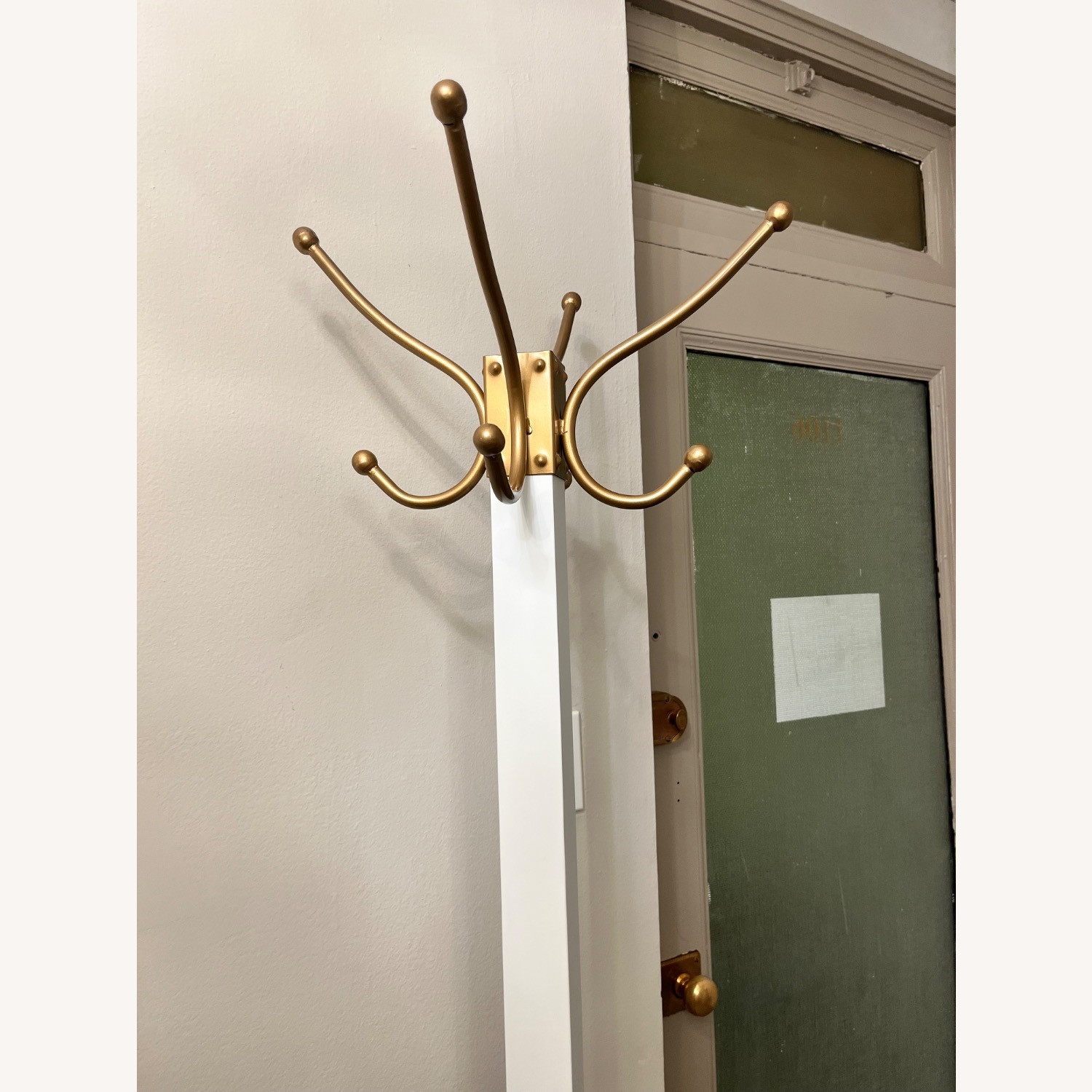 Joss & Main White Wood Coat Rack - image-2