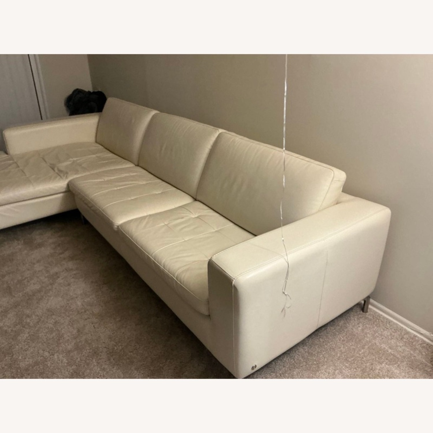 Natuzzi Leather Sofa - image-9