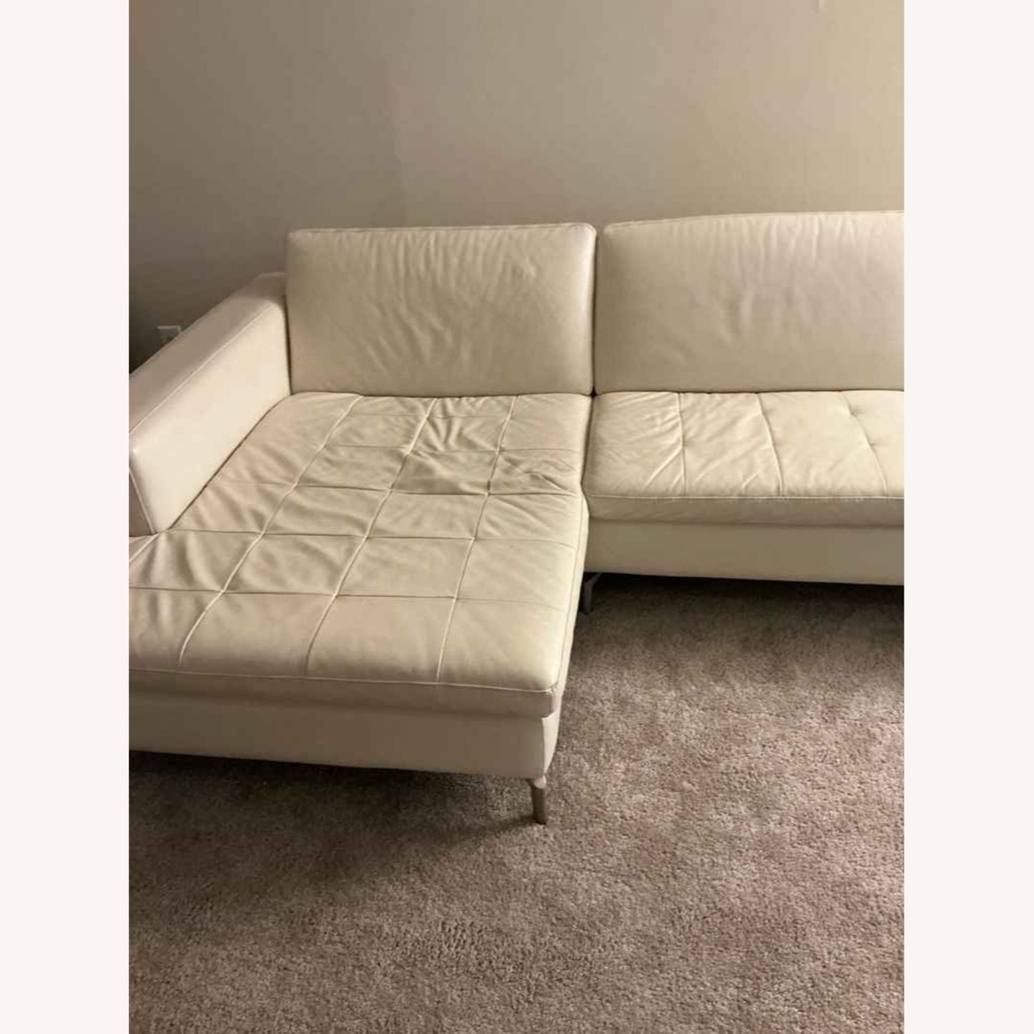 Natuzzi Leather Sofa - image-6