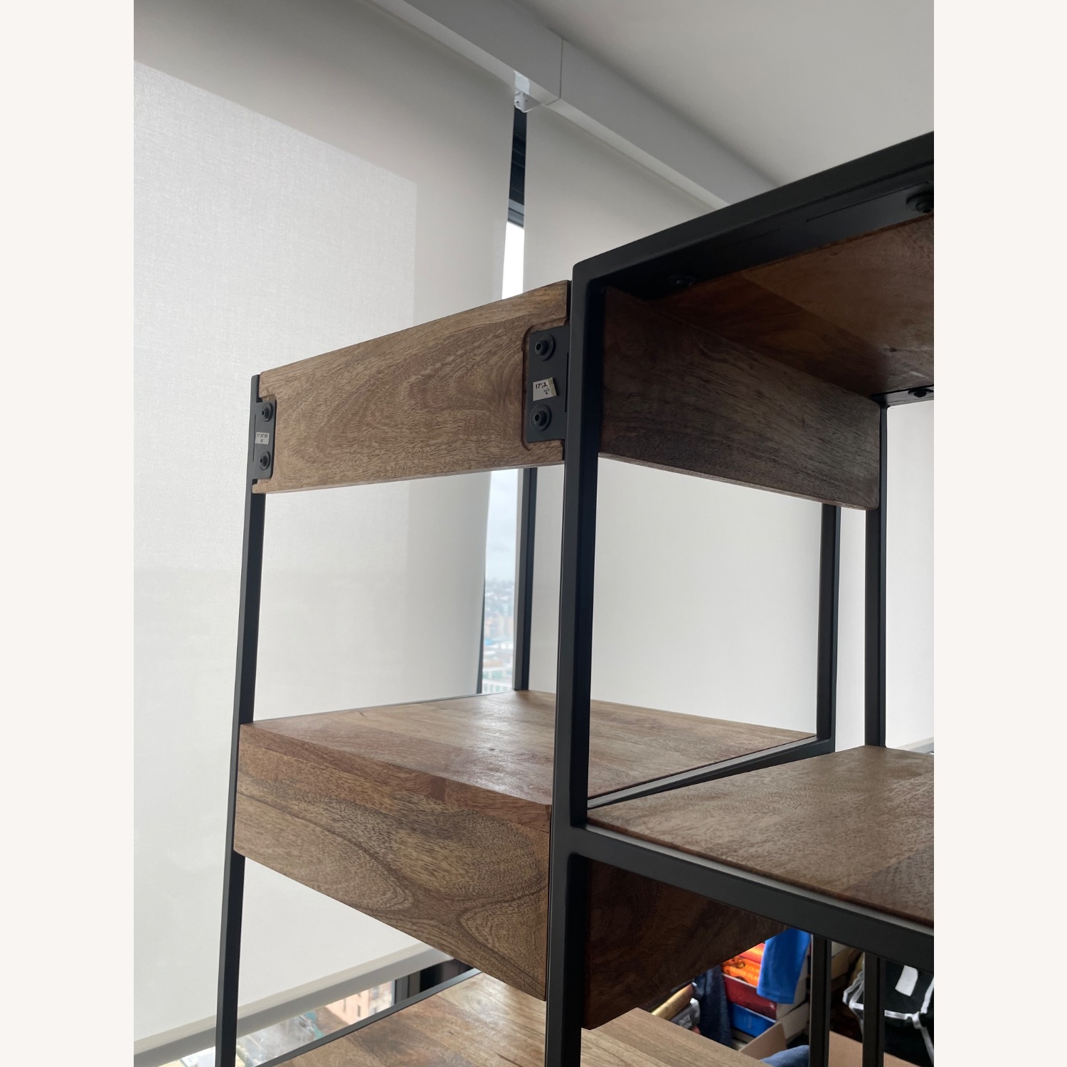 West Elm Light Brown Wood Media Storage - image-13