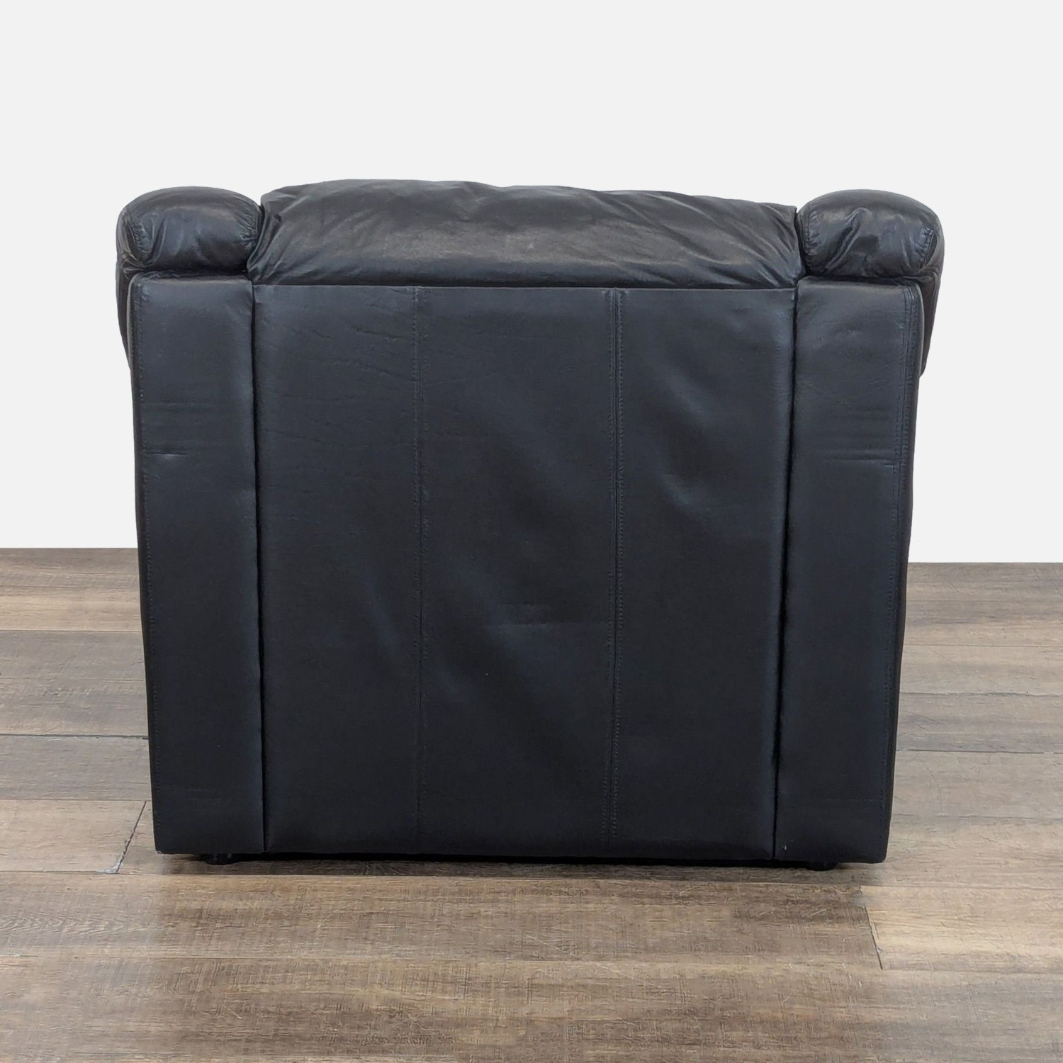 Krause Sofa Factory Black Leather Contemporary - image-3