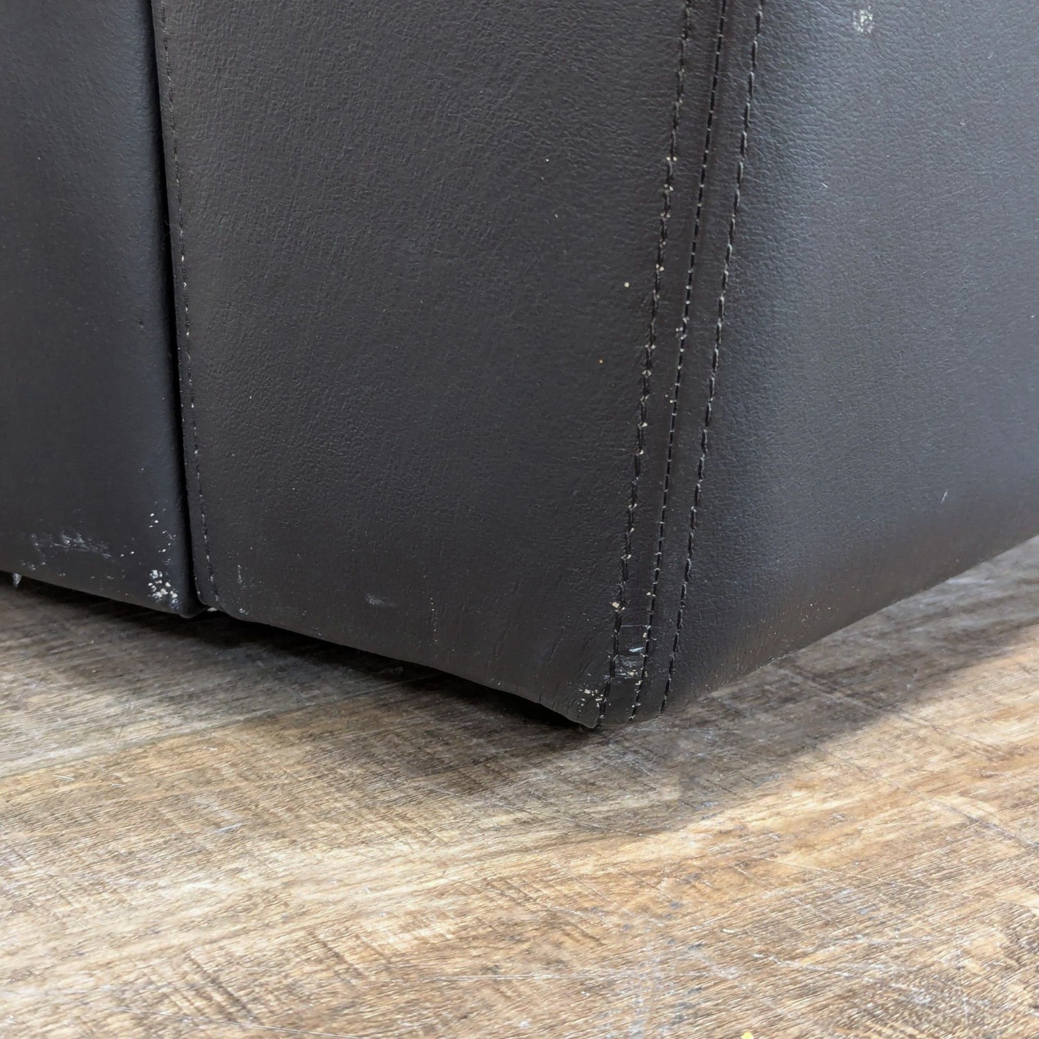 Krause Sofa Factory Black Leather Contemporary - image-7