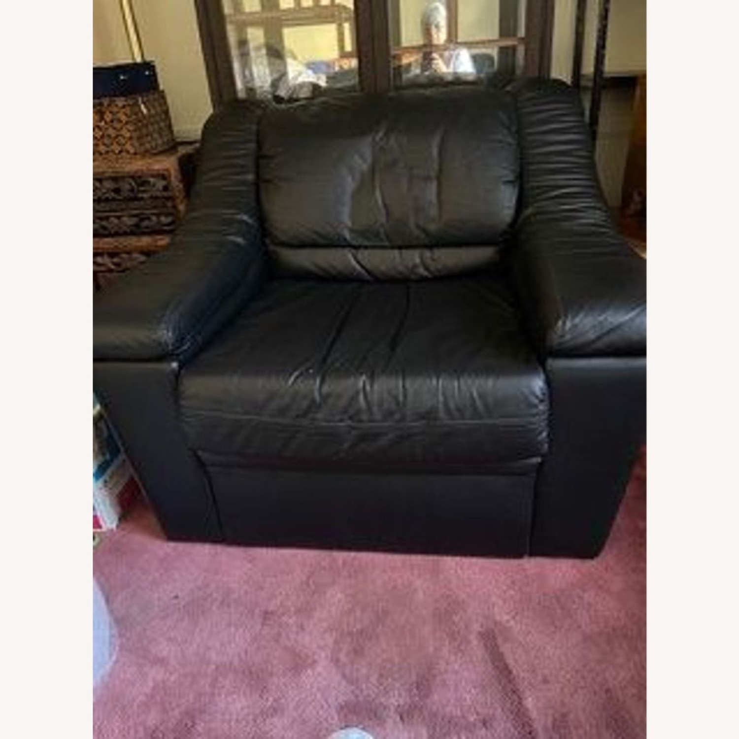 Krause Sofa Factory Black Leather Contemporary - image-8