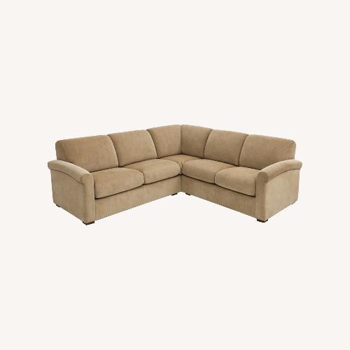 Used Pompanoosuc Mills Rupert Light Brown 2 Piece Sectional for sale on AptDeco
