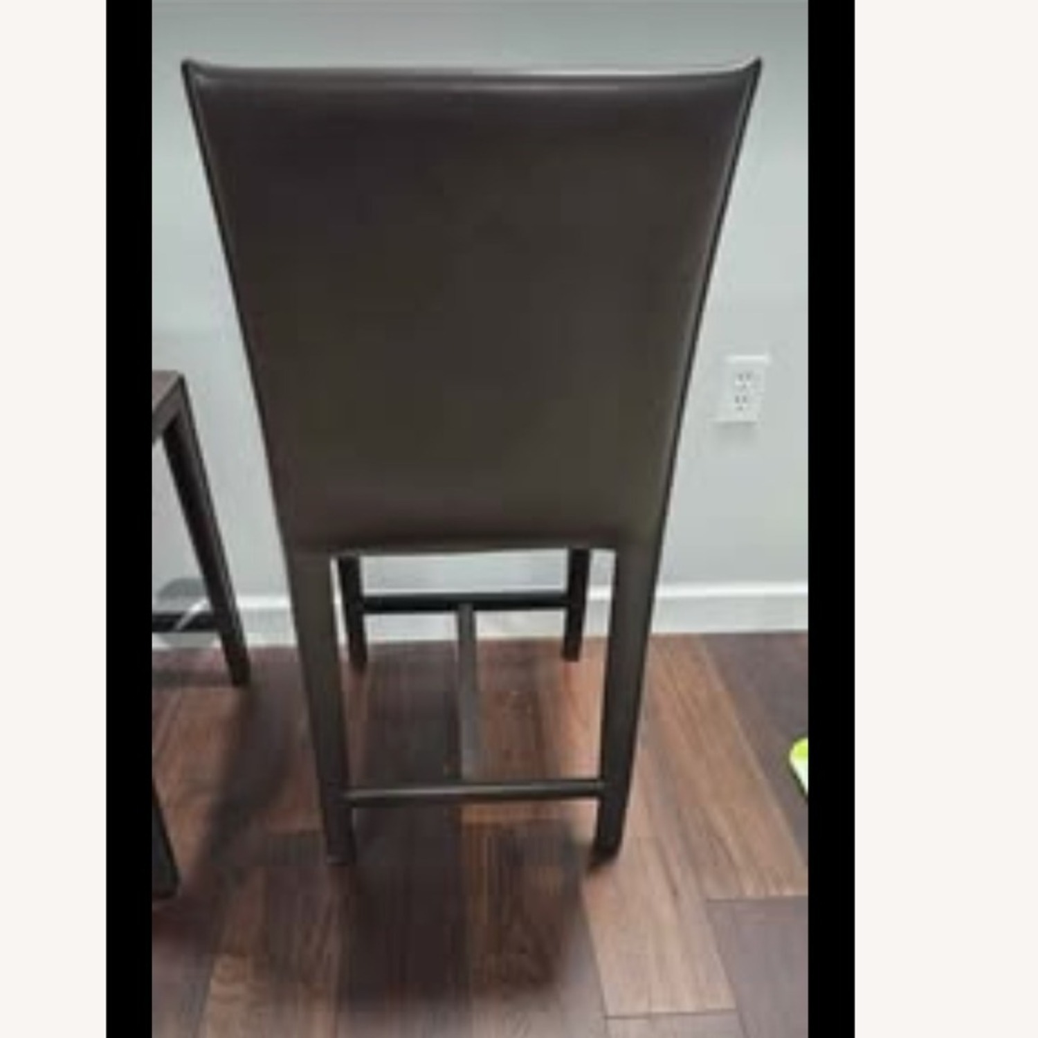 Crate & Barrel Folio Leather Bar Stools 2 - image-3