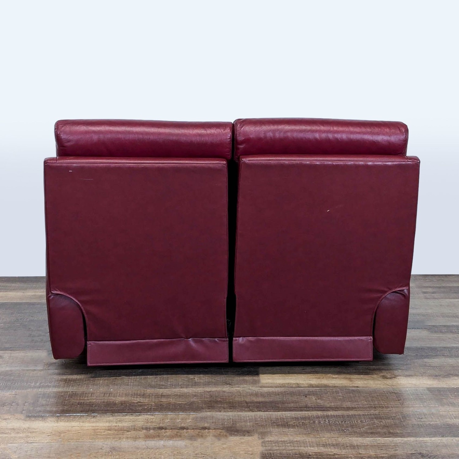 La-Z-Boy Maroon Leather Power Reclining Loveseat - image-5