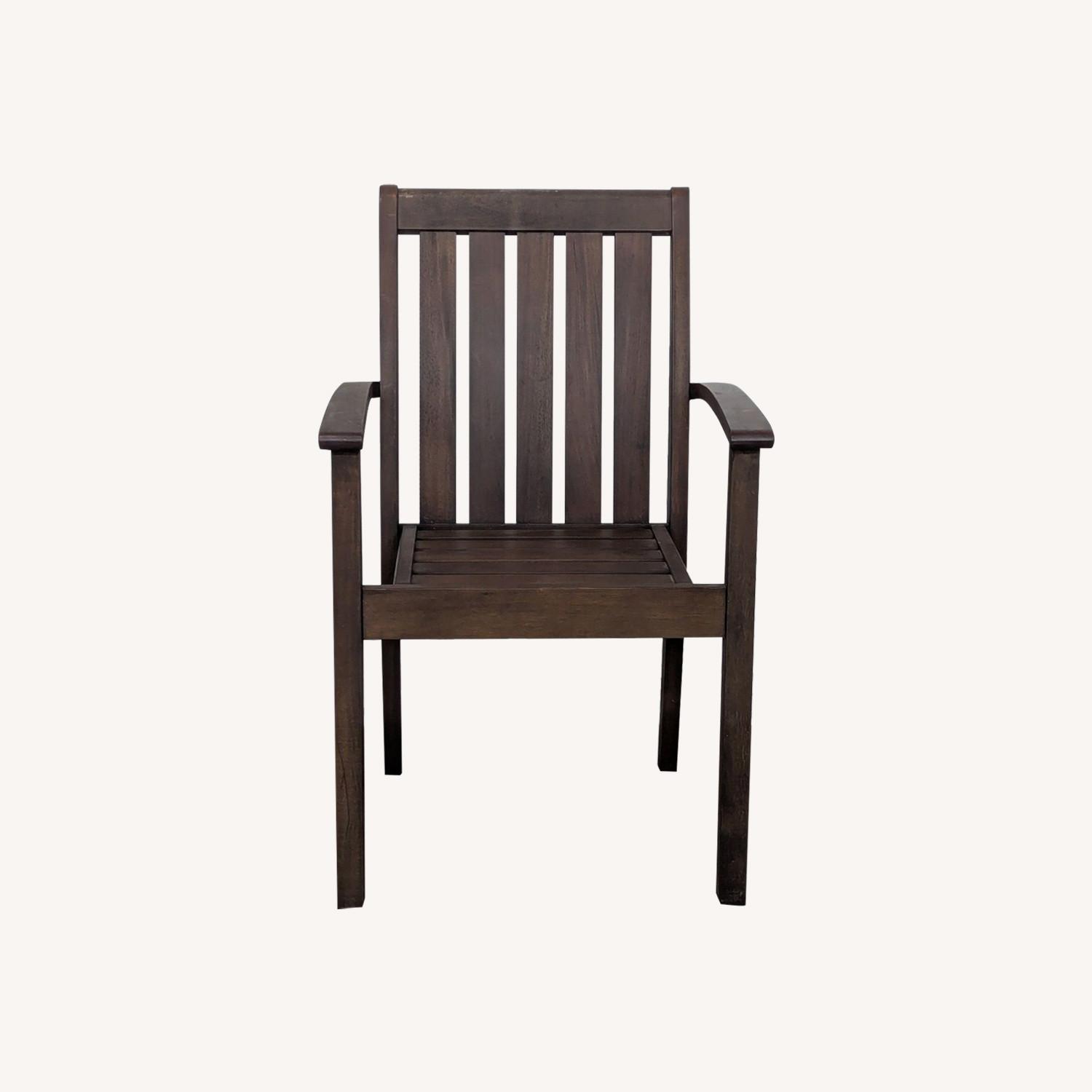 Pottery Barn Chatham Mahogany Outdoor Chair - image-0