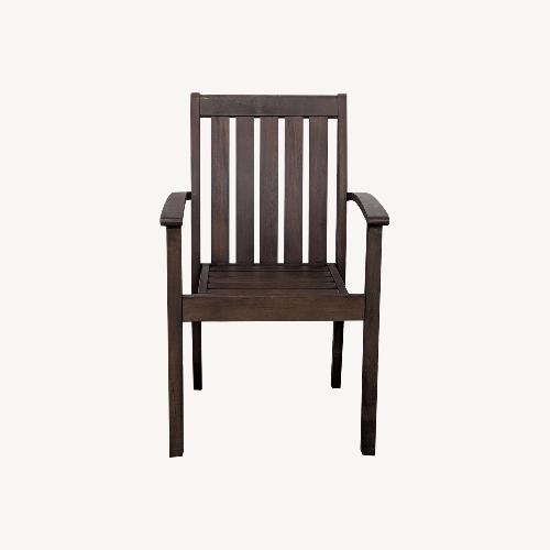 Used Pottery Barn Chatham Mahogany Outdoor Chair for sale on AptDeco