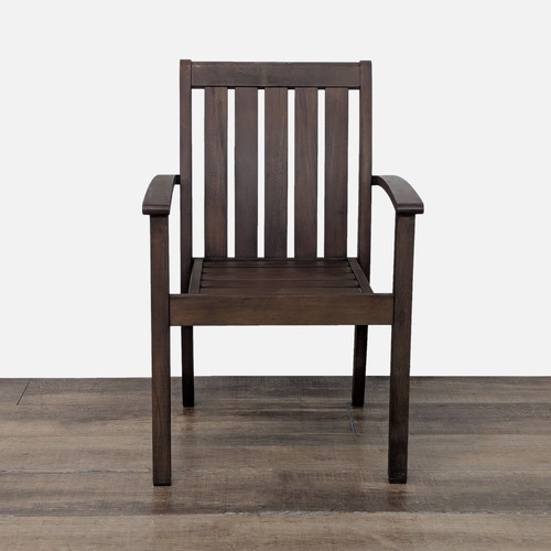 Used Pottery Barn Chatham Mahogany Outdoor Chair for sale on AptDeco