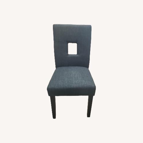 Used Andover Mills Dark Gray Linen Dining Chairs for sale on AptDeco