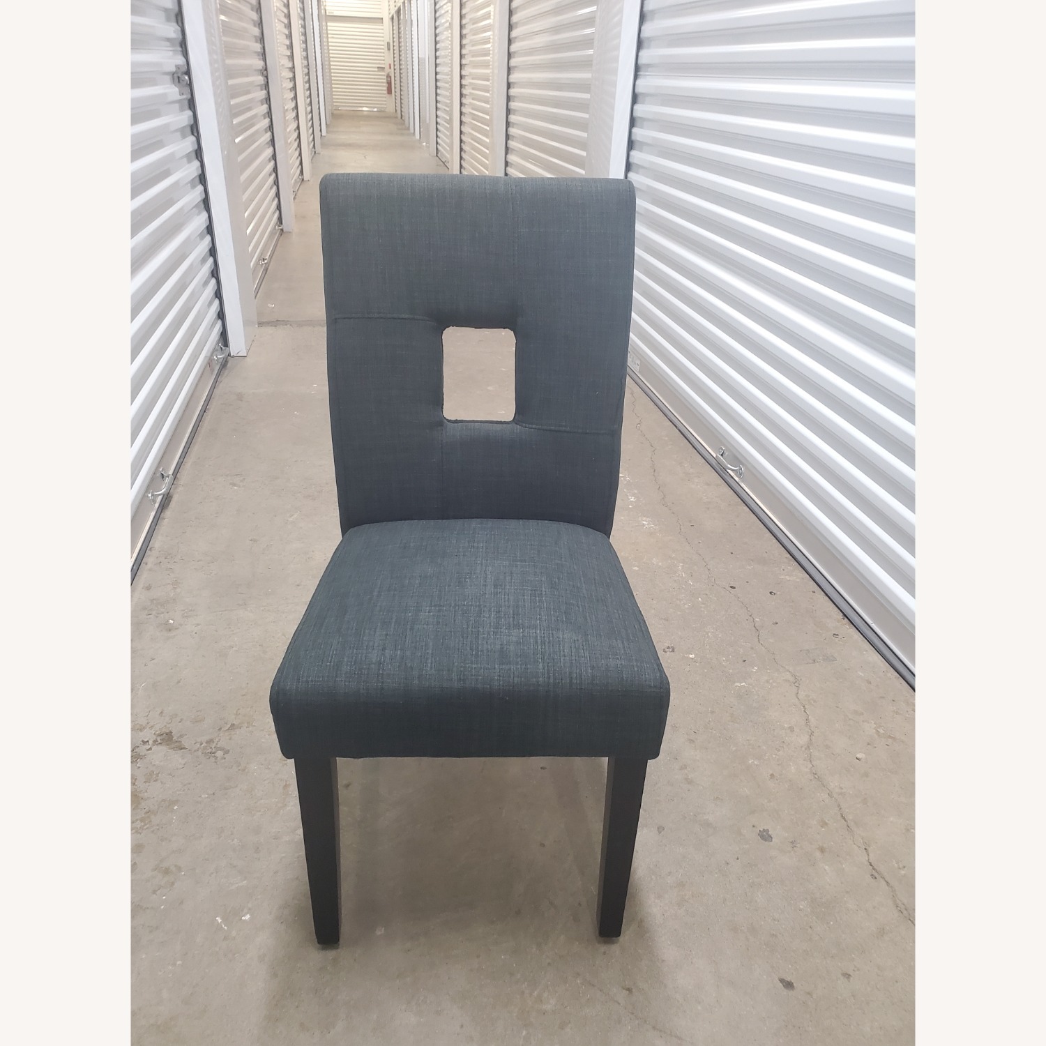 Andover Mills Dark Gray Linen Dining Chairs - image-2