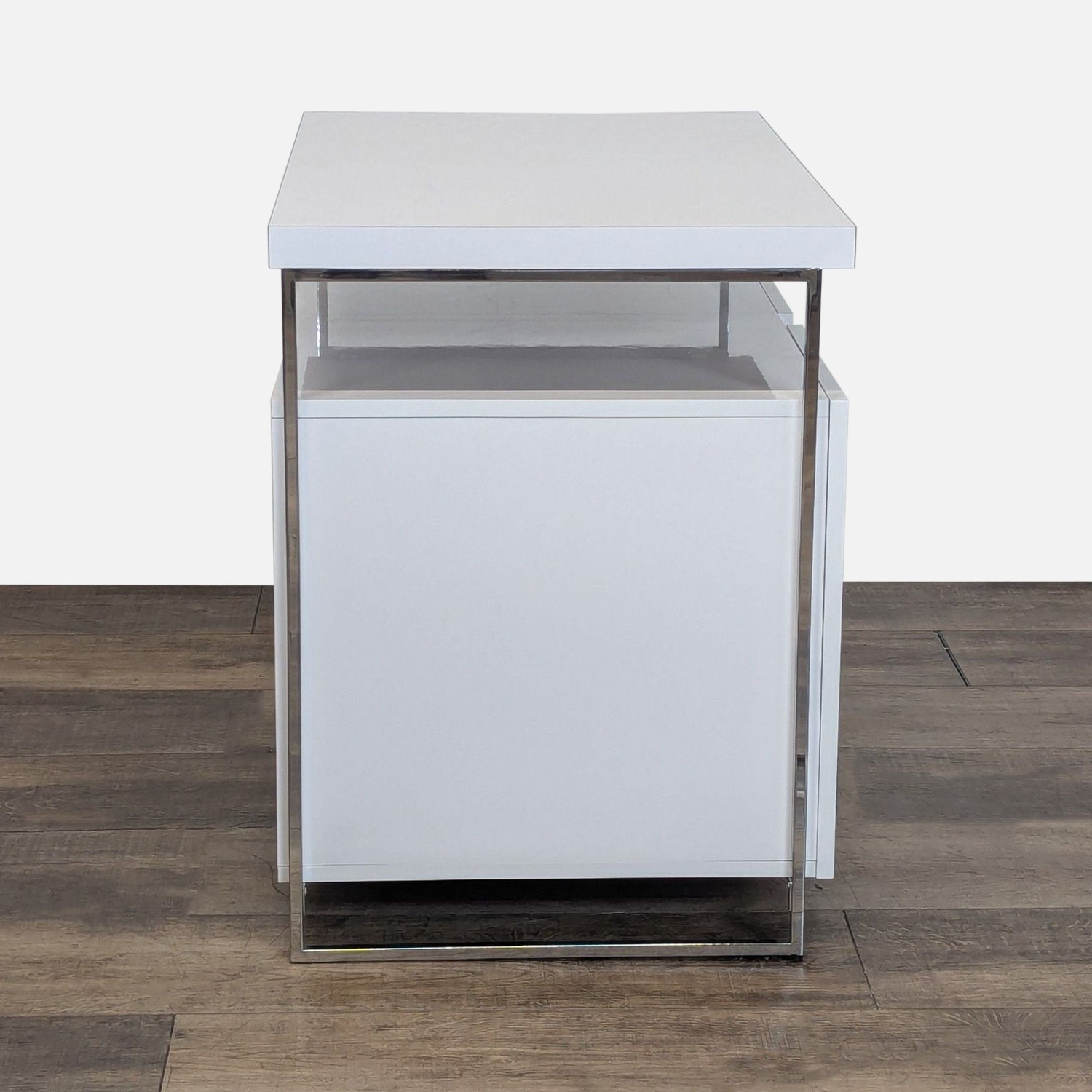 Two Door Storage Cabinet with Open Shelf	 - image-6