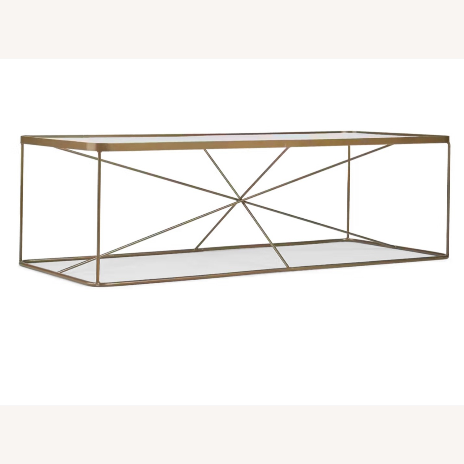 Joybird Glass and Brass Coffee Table - image-3