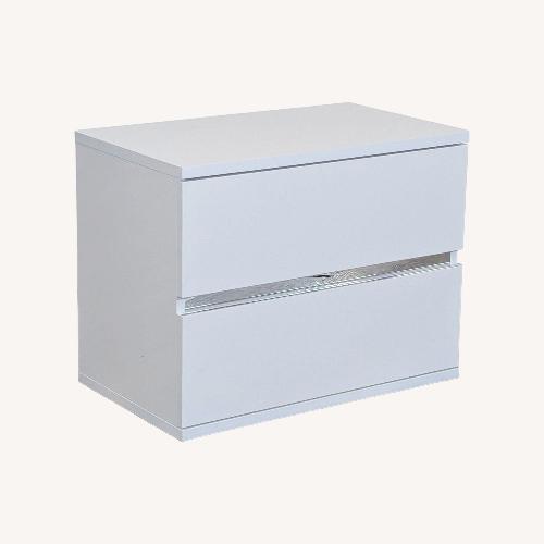 Used Status Two Drawer Nightstand for sale on AptDeco