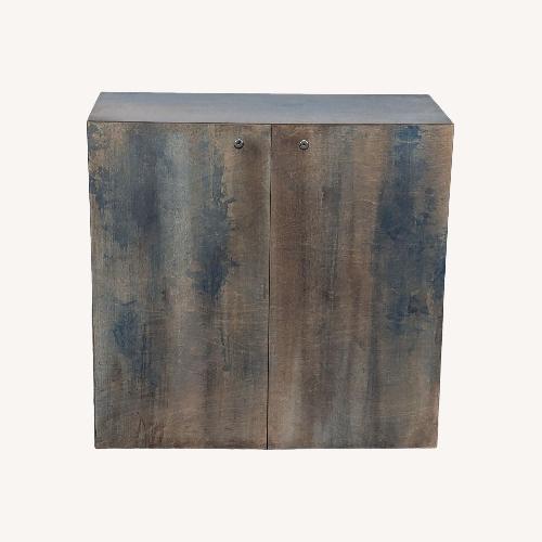 Used Two Door Wood Storage Cabinet	 for sale on AptDeco