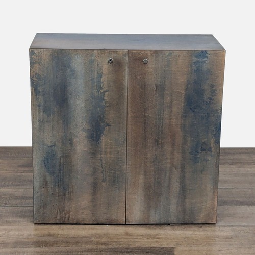 Used Two Door Wood Storage Cabinet	 for sale on AptDeco