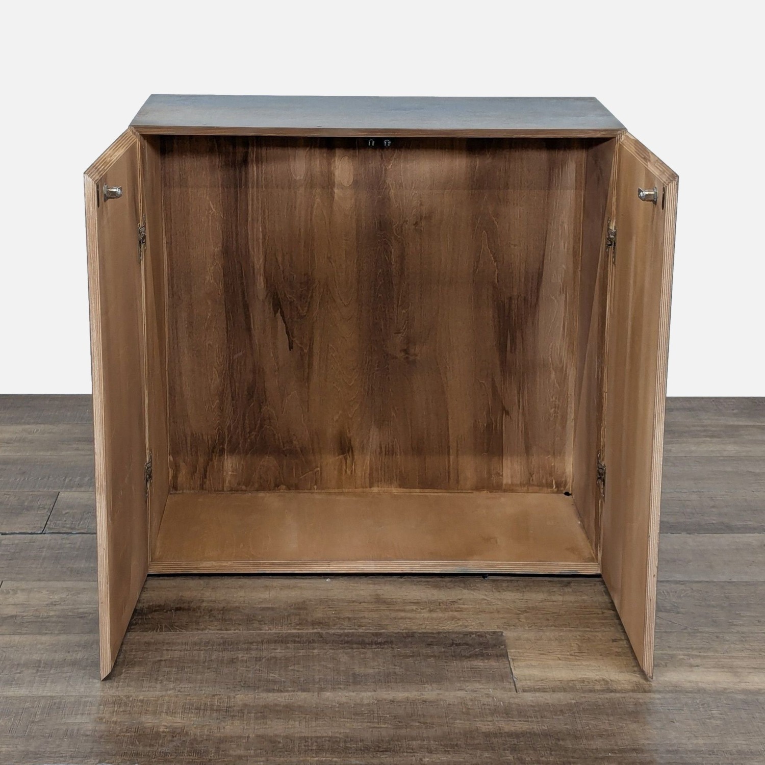 Two Door Wood Storage Cabinet	 - image-2