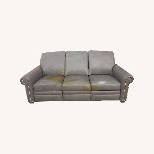 Used Ethan Allen Leather Recliner Couch for sale on AptDeco
