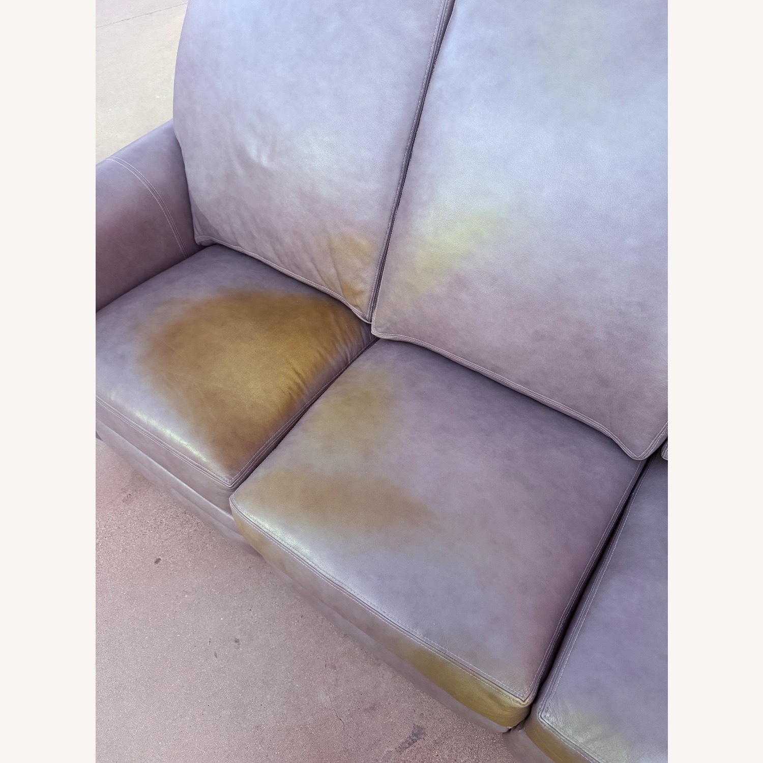 Ethan Allen Leather Recliner Couch - image-3